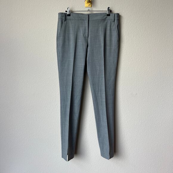 Tibi Gray Heather Tailored Leg Slit Trousers Size 6 - Picture 1 of 5